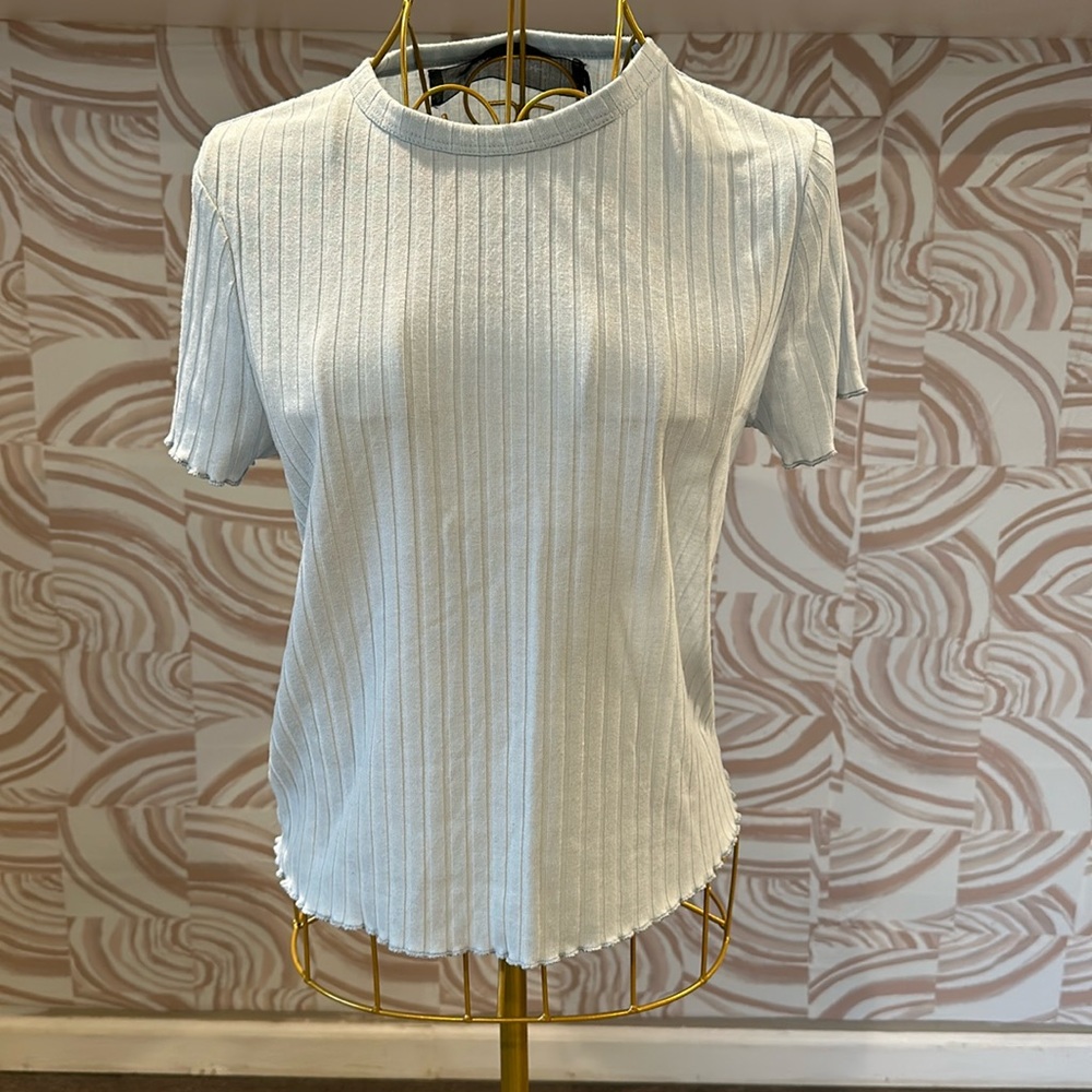 Code X Mode Light Blue Tight Fitting Shirt